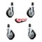 Service Caster Regency Work Table Caster Replacement Set REG-EX20S514-PPUB-BLK-112-2-TLB-2 - alternate 3